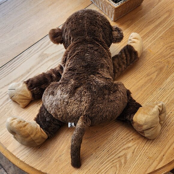 Toys R Us Vintage Big Brown Monkey Stuffed Animal Toy - Picture 7 of 9